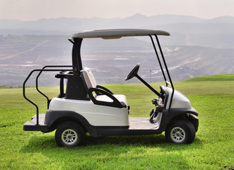 Golf cart or club car at golf course