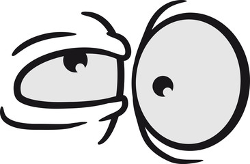 Verrückter Psycho Professor Augen