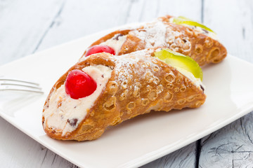 Sicilian cannoli from Italy