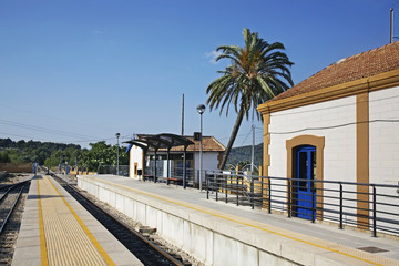 Railway station in Calpe. Spain
