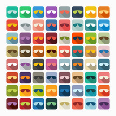 Flat design: sunglasses