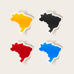 realistic design element: brazil