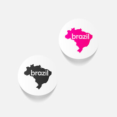realistic design element: brazil