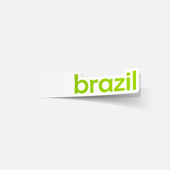 realistic design element: brazil
