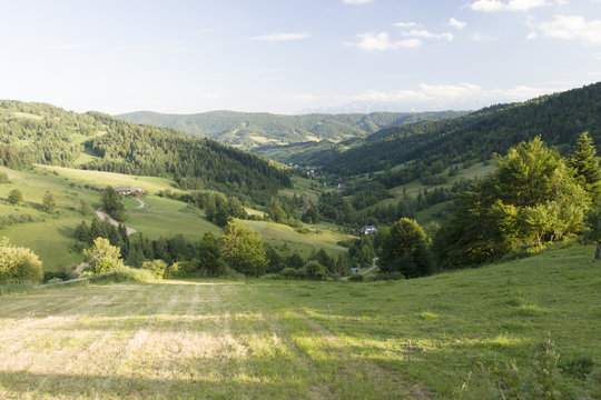 Dolina potoku Jamne, Gorce, Ochotnica, Polska