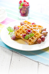 Waffel desert