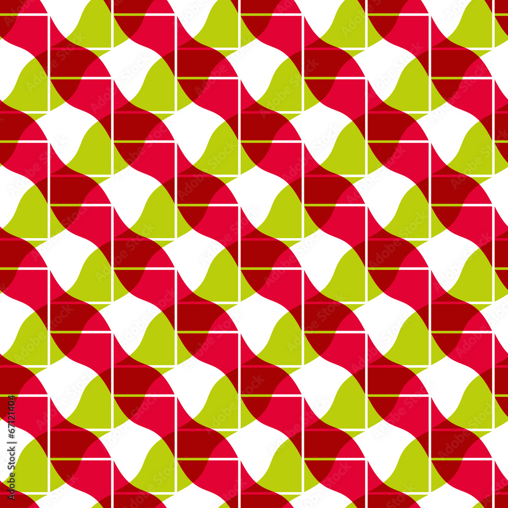 Poster retro tiles seamless pattern, vector background.