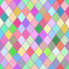 Rombus colorful seamless pattern.