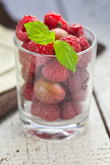 Leckere waffel desert auf dem tisch