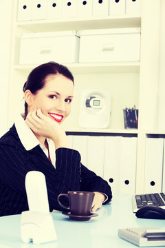 Break for business woman.
