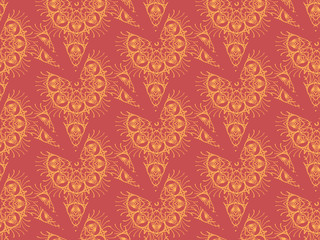 An abstract vintage pattern seamless background.