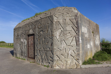 Bunker in Dieppe, Côte d'Albatre, Haute-Normandie, France