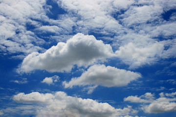 Obraz premium blue sky with cloud closeup