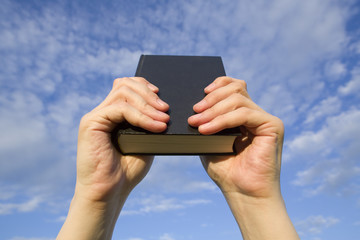 The book against the blue sky