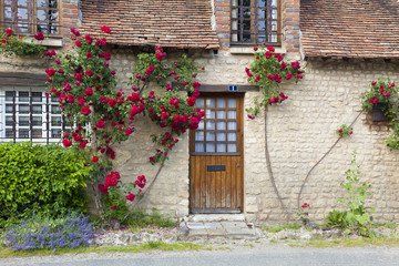 Fototapeta na wymiar Architecture of Yevre-le-chatel, Loiret, Centre, France