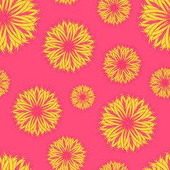 An abstract vintage pattern seamless background.