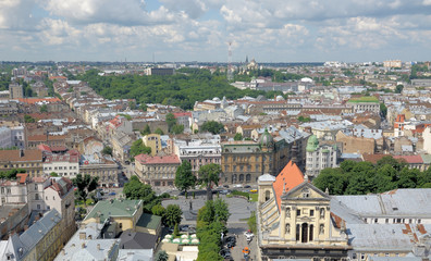 Obraz premium Panorama Lviv.