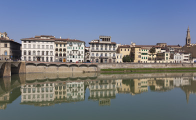 Fototapeta premium River Arno, Florence, Tuscany, Italy