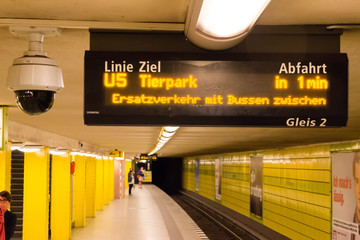 Fototapeta premium Metropolitana a Berlino, Germania