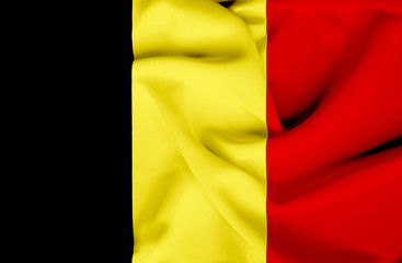 Belgium waving flag