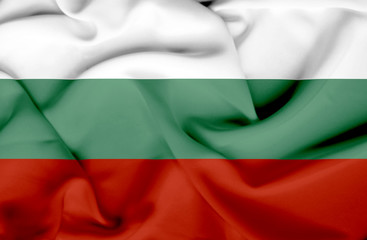 Bulgaria waving flag