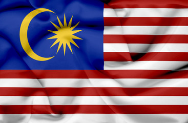 Malaysia waving flag