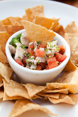 Ceviche and Chips