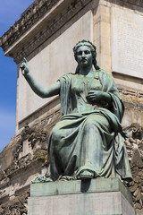 Fototapeta premium Statue in the Colonne du Congres, Brussels, Belgium, Europe