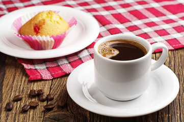 Coffee and cupcake