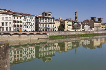 Fototapeta na wymiar River Arno, Florence, Tuscany, Italy