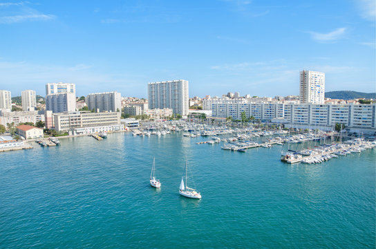 Toulon Harbor, France.