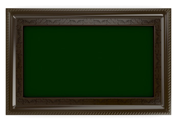 3d Wood Frame with Theme - isolated