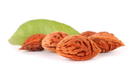 Peach stones seeds