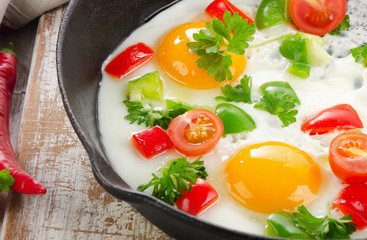 Fried eggs