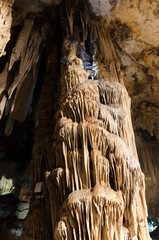 Formations in famous Nerja Cave, Malaga, Spain.