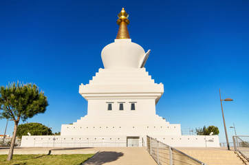 Fototapeta premium Pagoda Buda temple in Benalmadena, Andalusia, Spain.