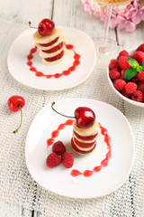 Fresh strawberry with banana