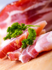 Smoked bacon and parsley herb