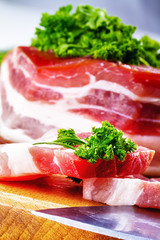 Smoked bacon and parsley herb