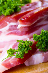 Smoked bacon and parsley herb