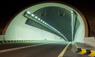A tunnel on Kalba - Sharjah highway, UAE