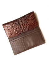 Stylish woman wallet in crocodile leather design