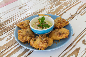 Pork bread fried