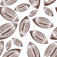 American football seamless pattern © Konovalov Pavel