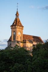 Fototapeta na wymiar Clocher du château Rocamadour