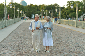 Happy nice mature couple