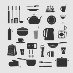 Cookware set of objects