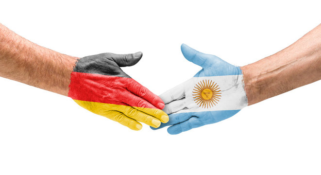 Handshake Deutschland und Argentinien