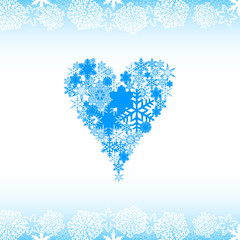 Snow alphabet. Symbols of the snow