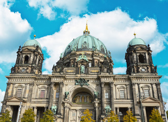 Fototapeta na wymiar Berlin Cathedral (Berliner Dom) Berlin - Germany